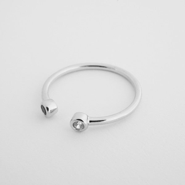 JJ Crystal Bestie Adjustable Ring