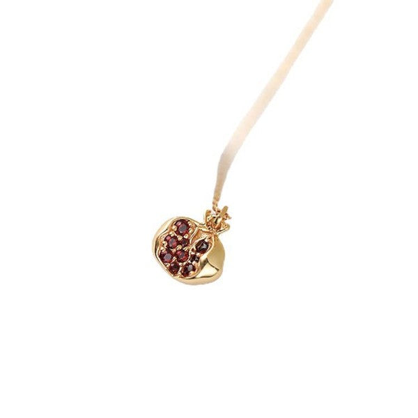 14K Gold Pomegranate Necklace