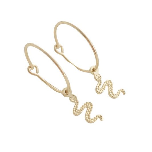 Magic Charm Snake Hoops