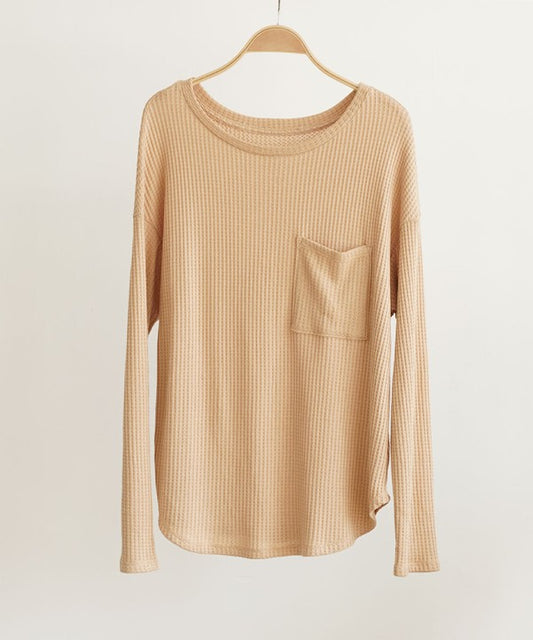 Bamboo Waffle Long Sleeve Tee