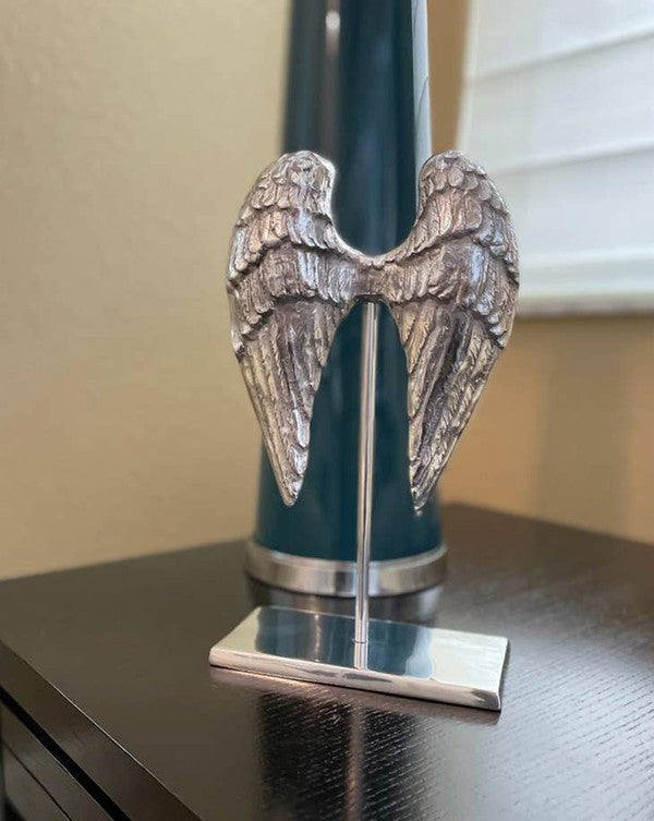 Recycled Aluminum Angel Wings Home Decor