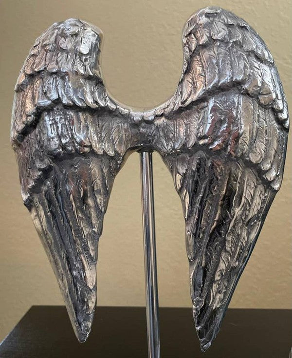 Recycled Aluminum Angel Wings Home Decor