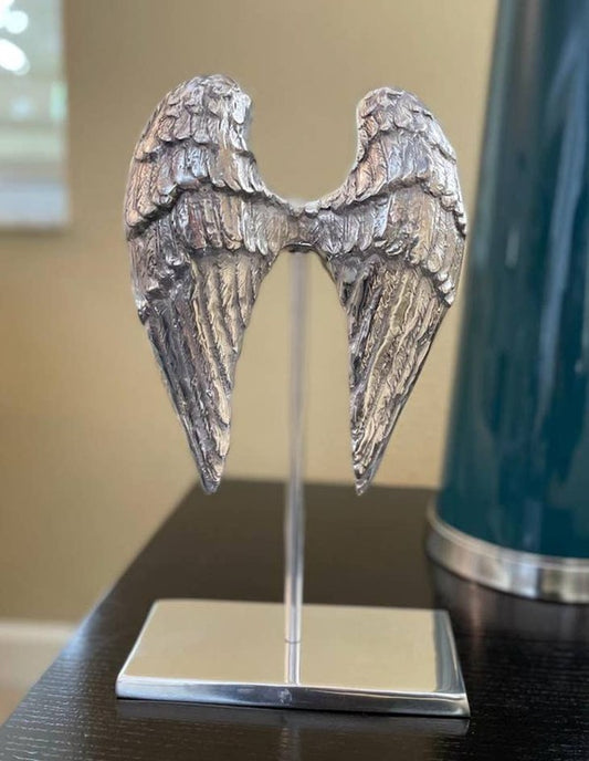 Recycled Aluminum Angel Wings Home Decor