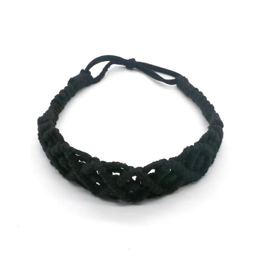 Boho crochet elastic head wrap