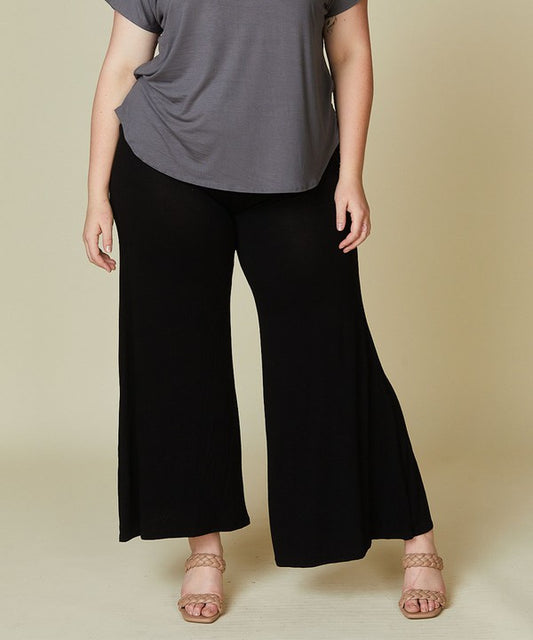 Plus Bamboo Classic Palazzo Pant