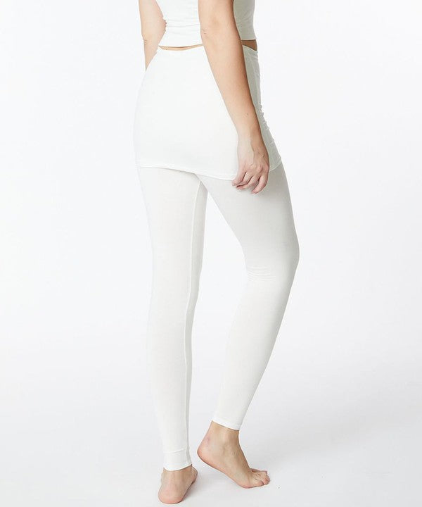 Bamboo One Piece Skirted Legging