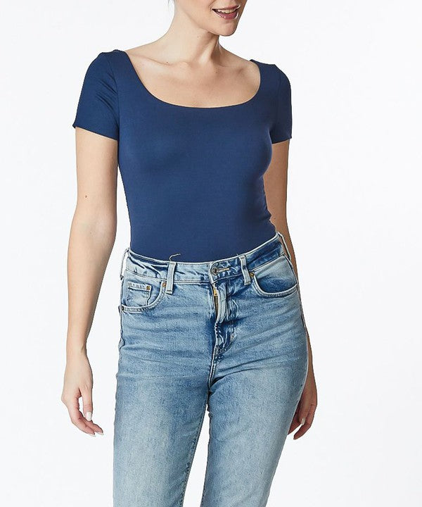 Bamboo Double Layered Cap Sleeve Top