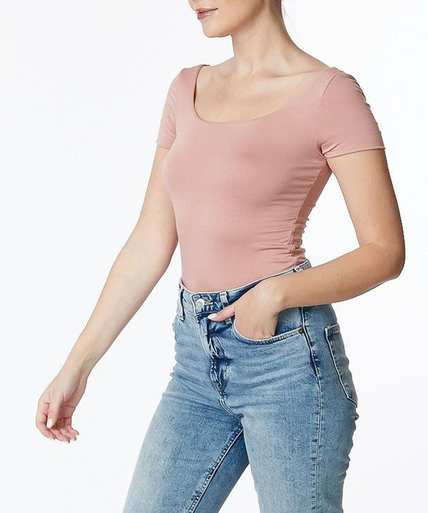 Bamboo Double Layered Cap Sleeve Top