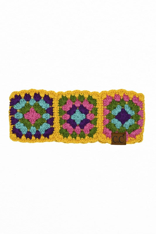 Handmade Colorful Crochet Pattern Head Wrap