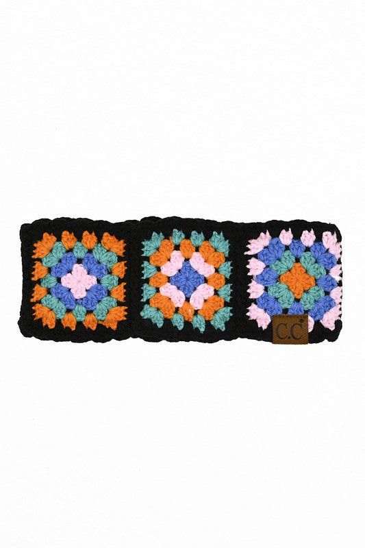 Handmade Colorful Crochet Pattern Head Wrap
