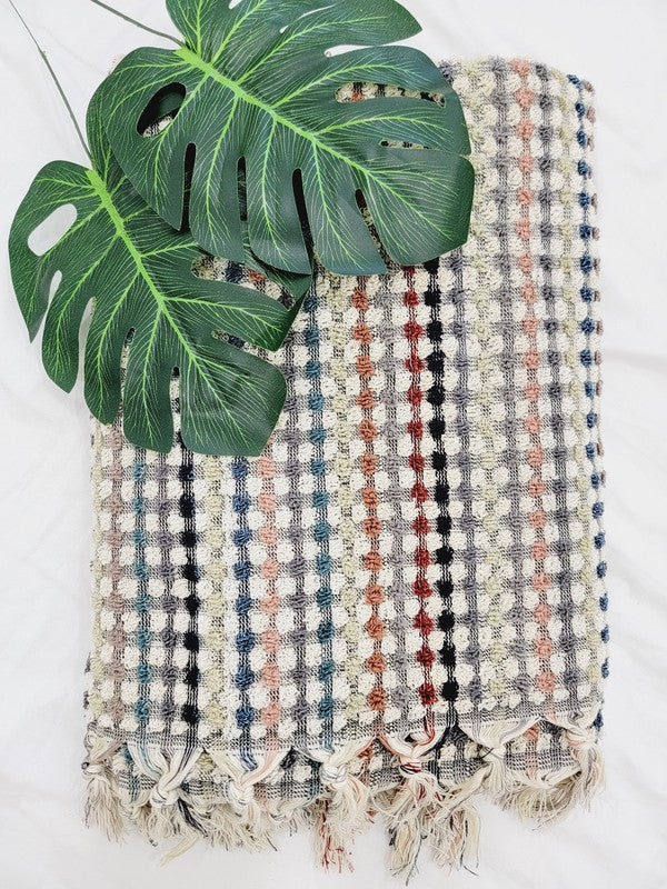 Organic Turkish Cotton Pom Pom Towels