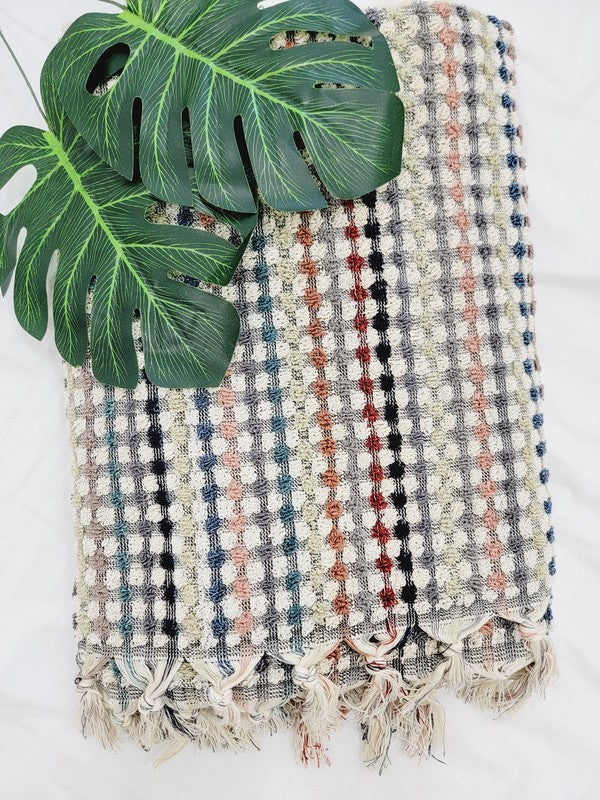 Organic Turkish Cotton Pom Pom Towels