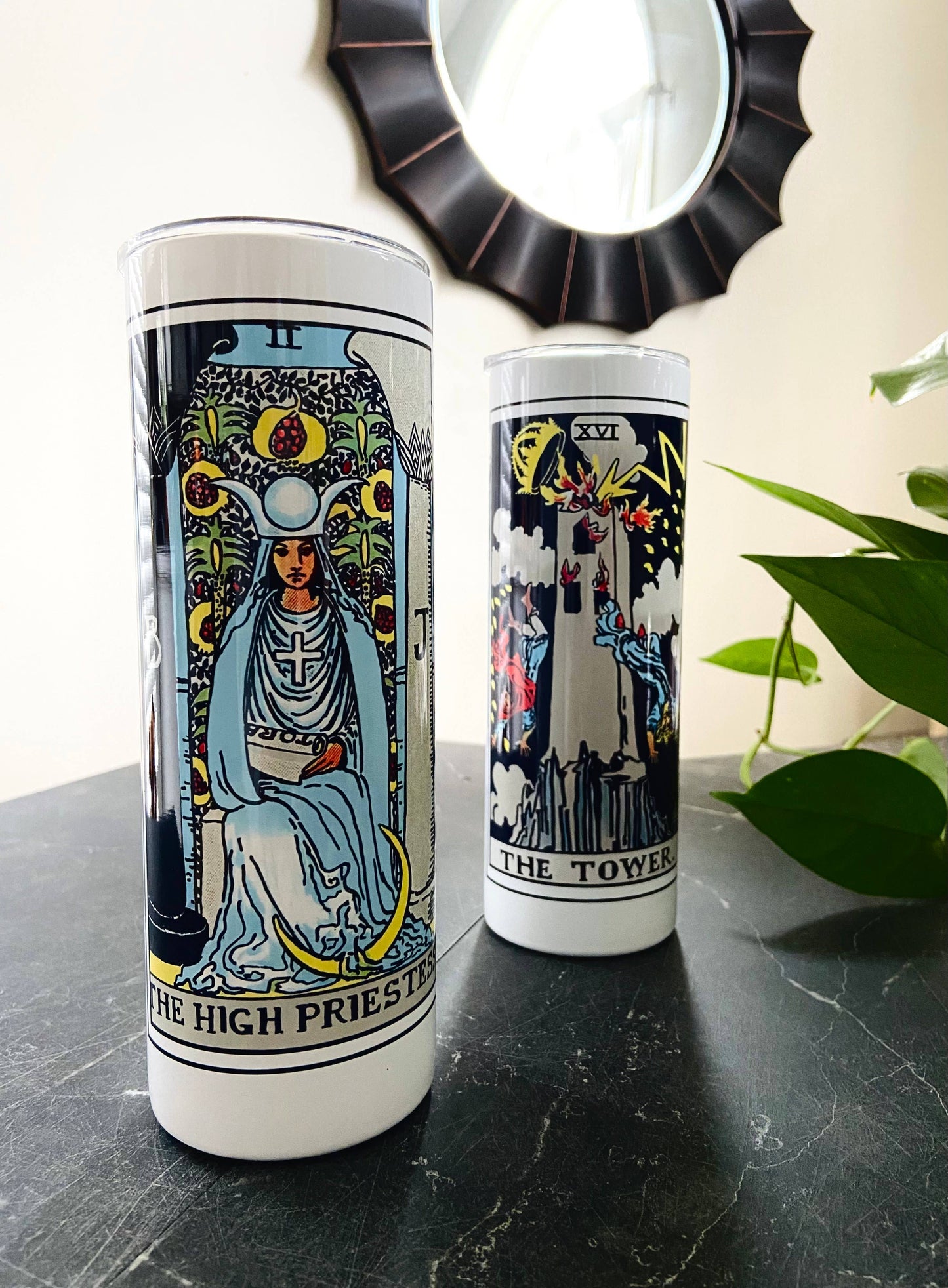 The High Priestess Tarot Card 20 oz Stainless Steel Tumbler