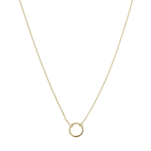 Single Open Circle Necklace