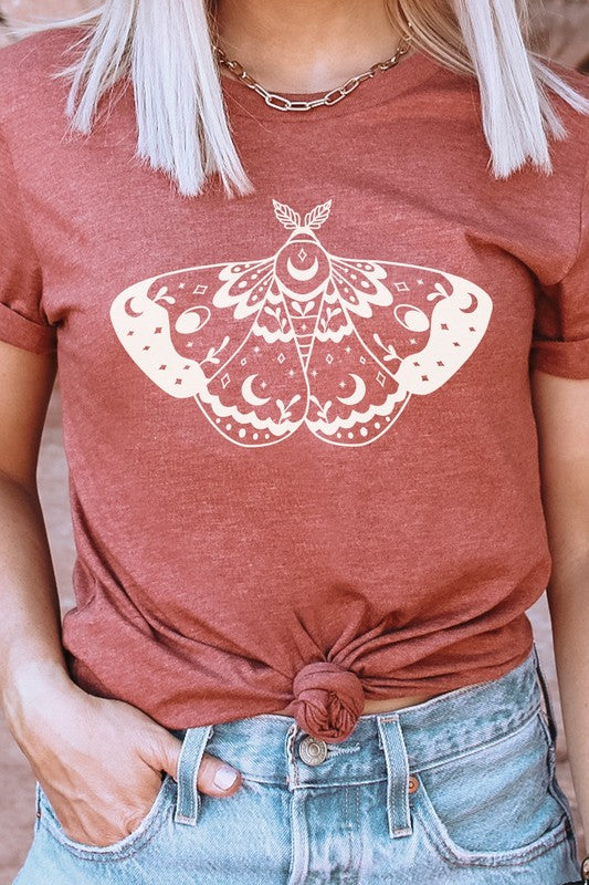 Ornamental Luna Moth Summer Night Graphic Tee