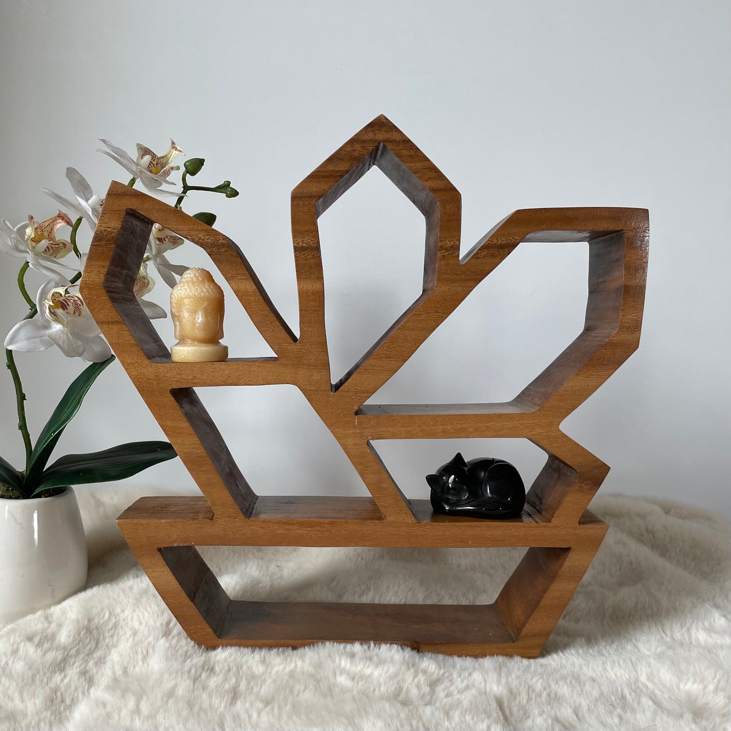 Wooden Crystal Display