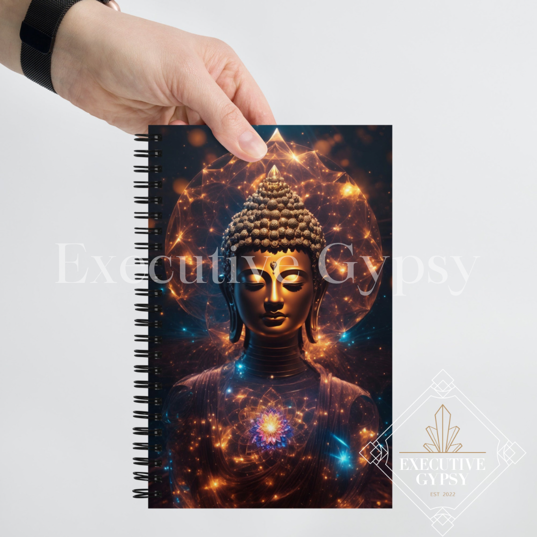 Cosmic Buddha Spiral notebook