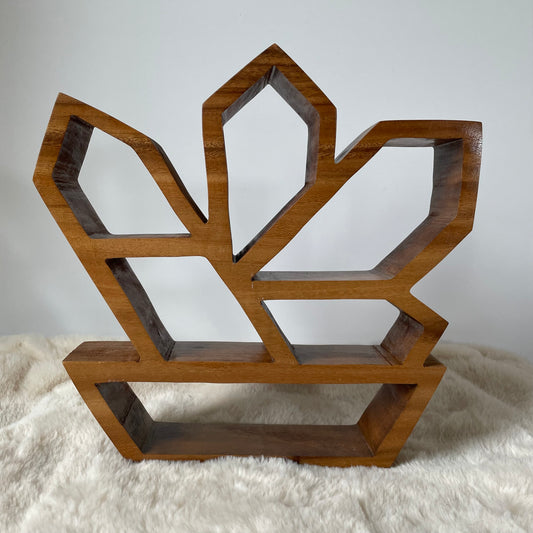 Wooden Crystal Display