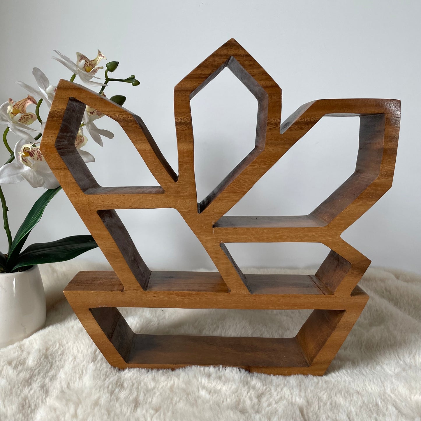 Wooden Crystal Display