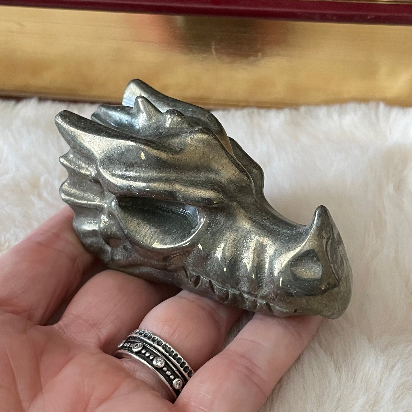 Pyrite Dragon Head