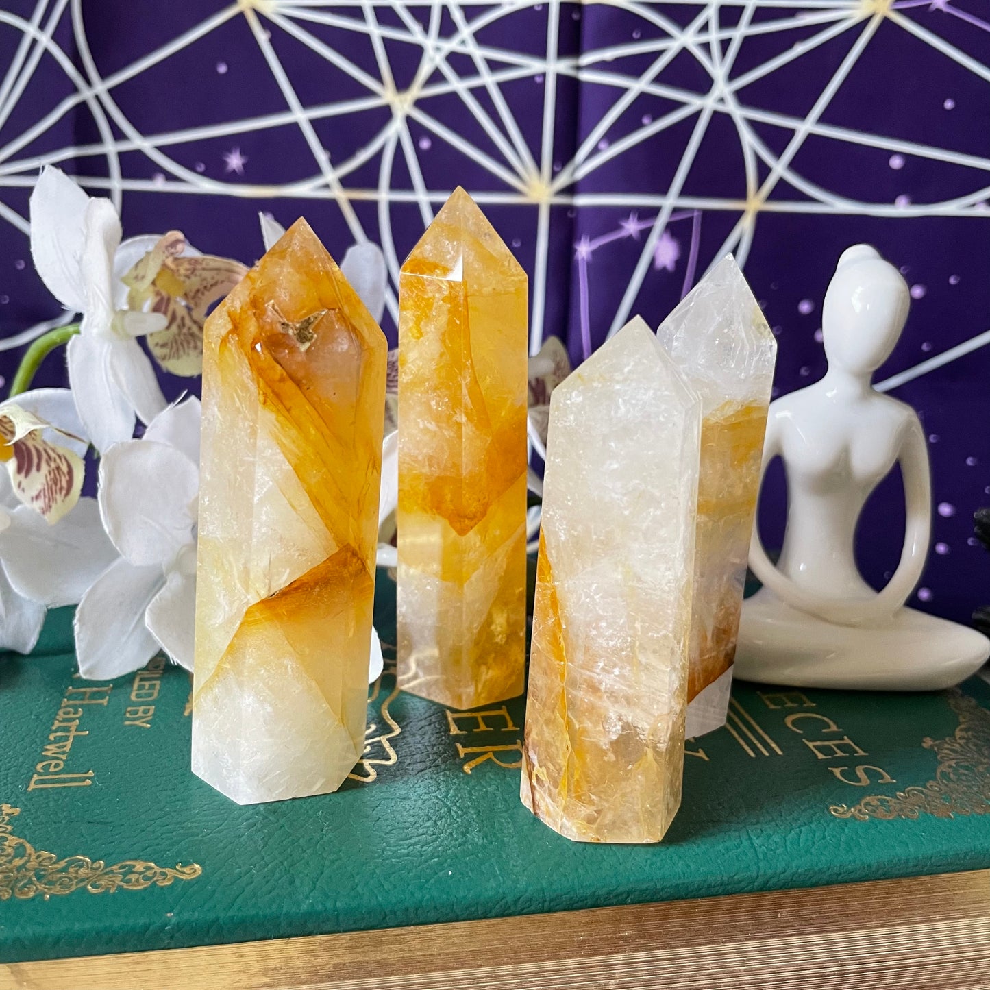 Golden Healer Quartz Tower