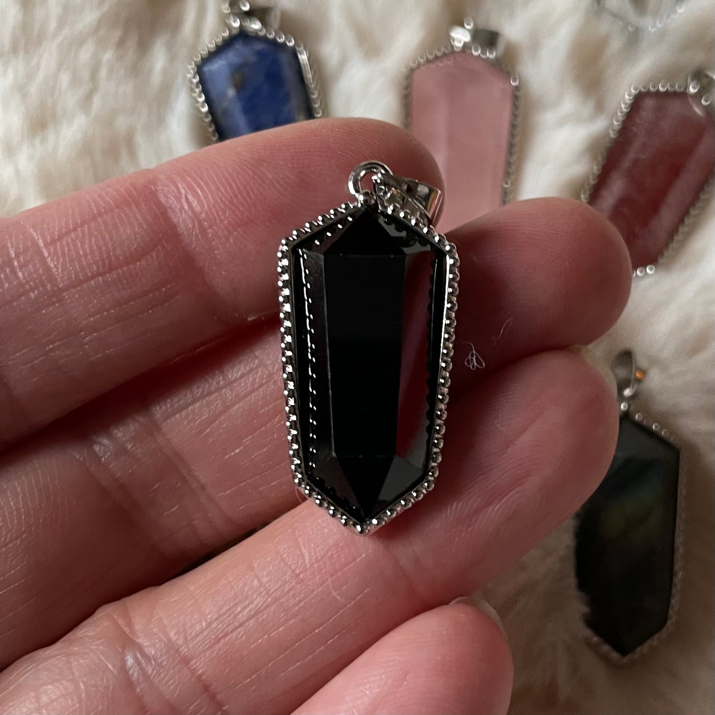 Double Terminated Crystal Point Pendant