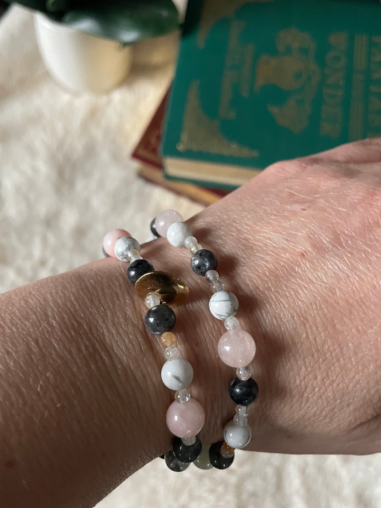 Wheel of the Year Mini Mala Stretch Bracelet