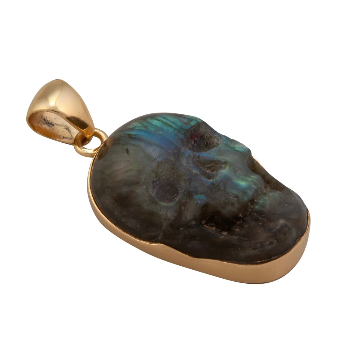 Alchemia Labradorite Small Skull Pendant