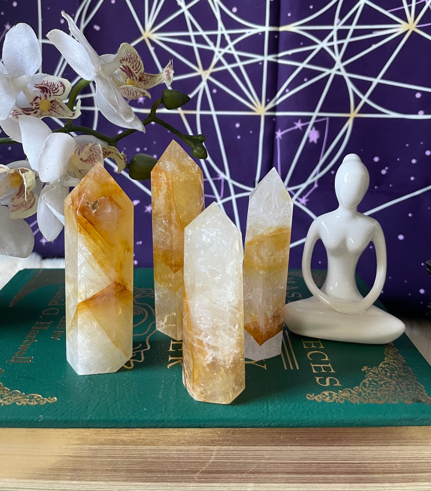 Golden Healer Quartz Tower