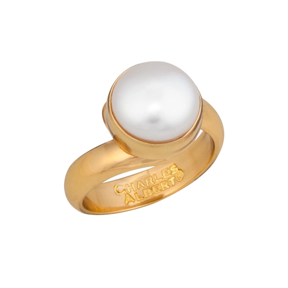 Alchemia Single Pearl Adjustable Ring