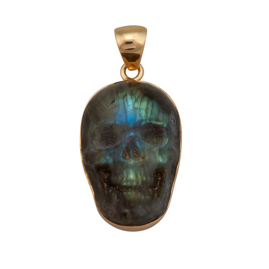 Alchemia Labradorite Small Skull Pendant