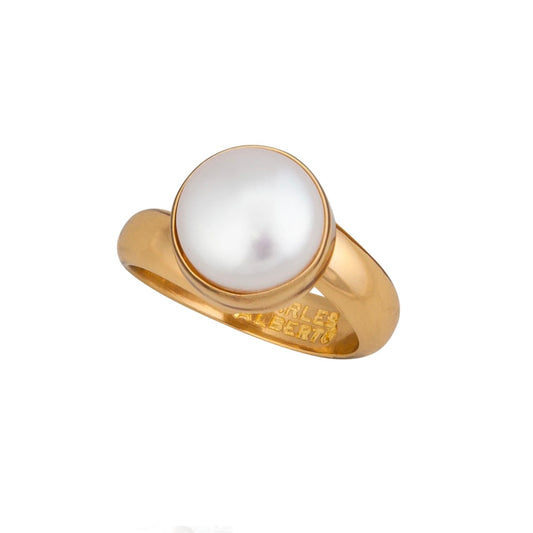 Alchemia Single Pearl Adjustable Ring