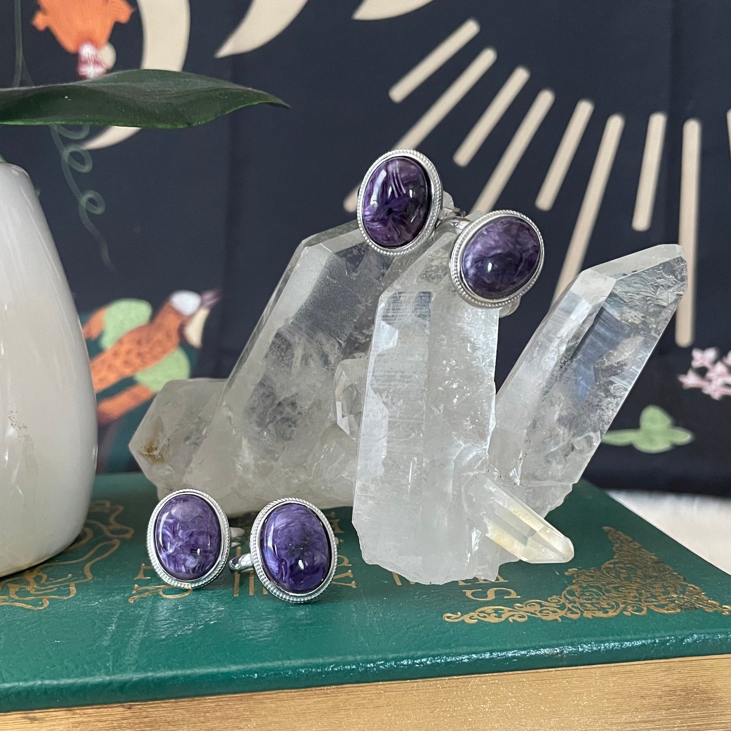 Charoite Oval Ring