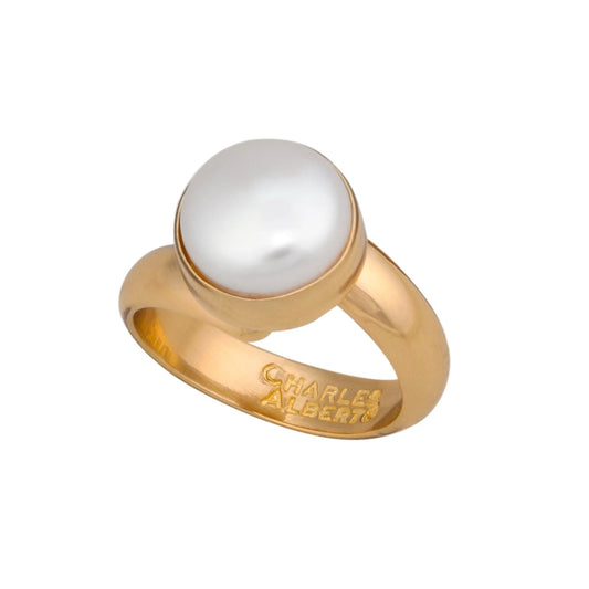 Alchemia Single Pearl Adjustable Ring