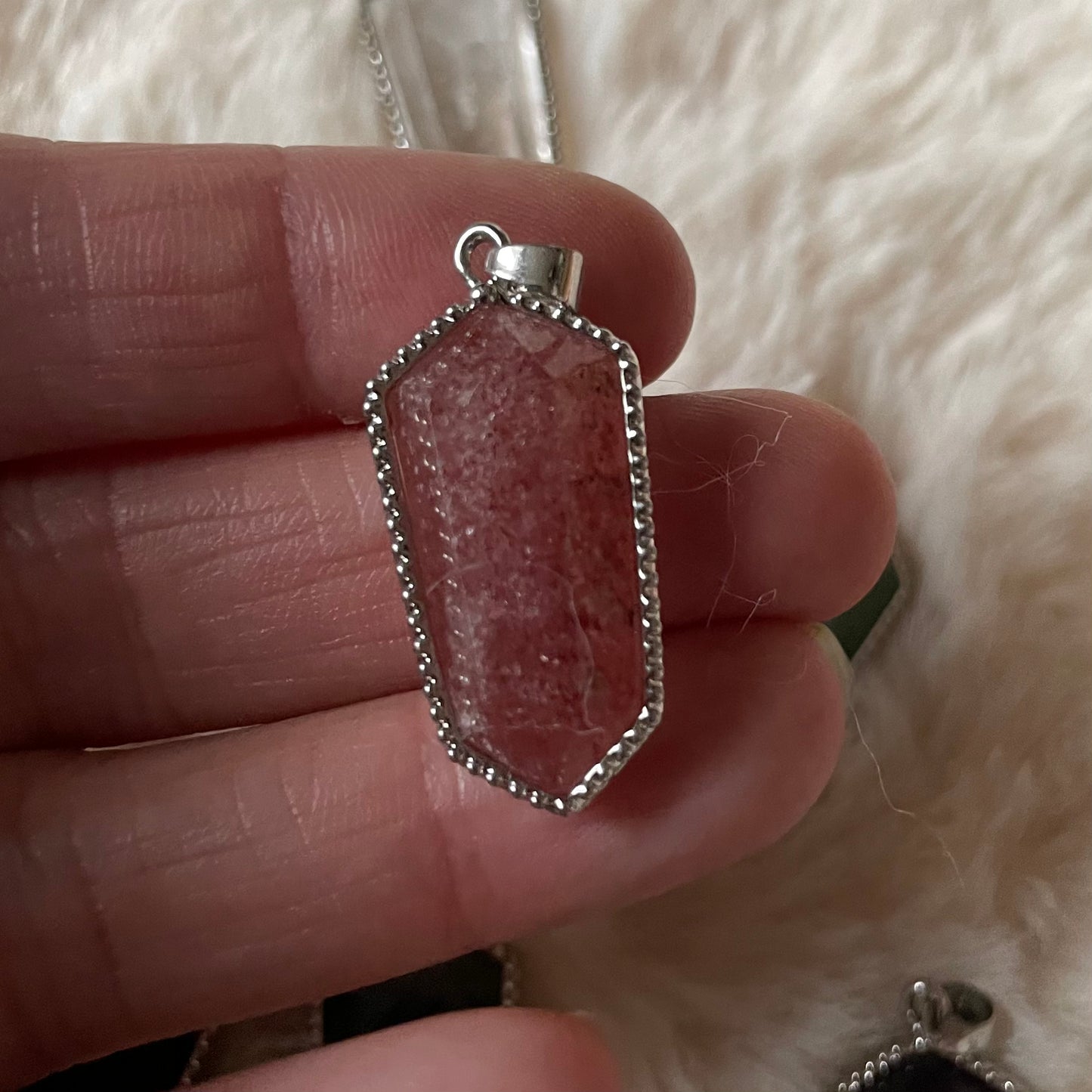 Double Terminated Crystal Point Pendant