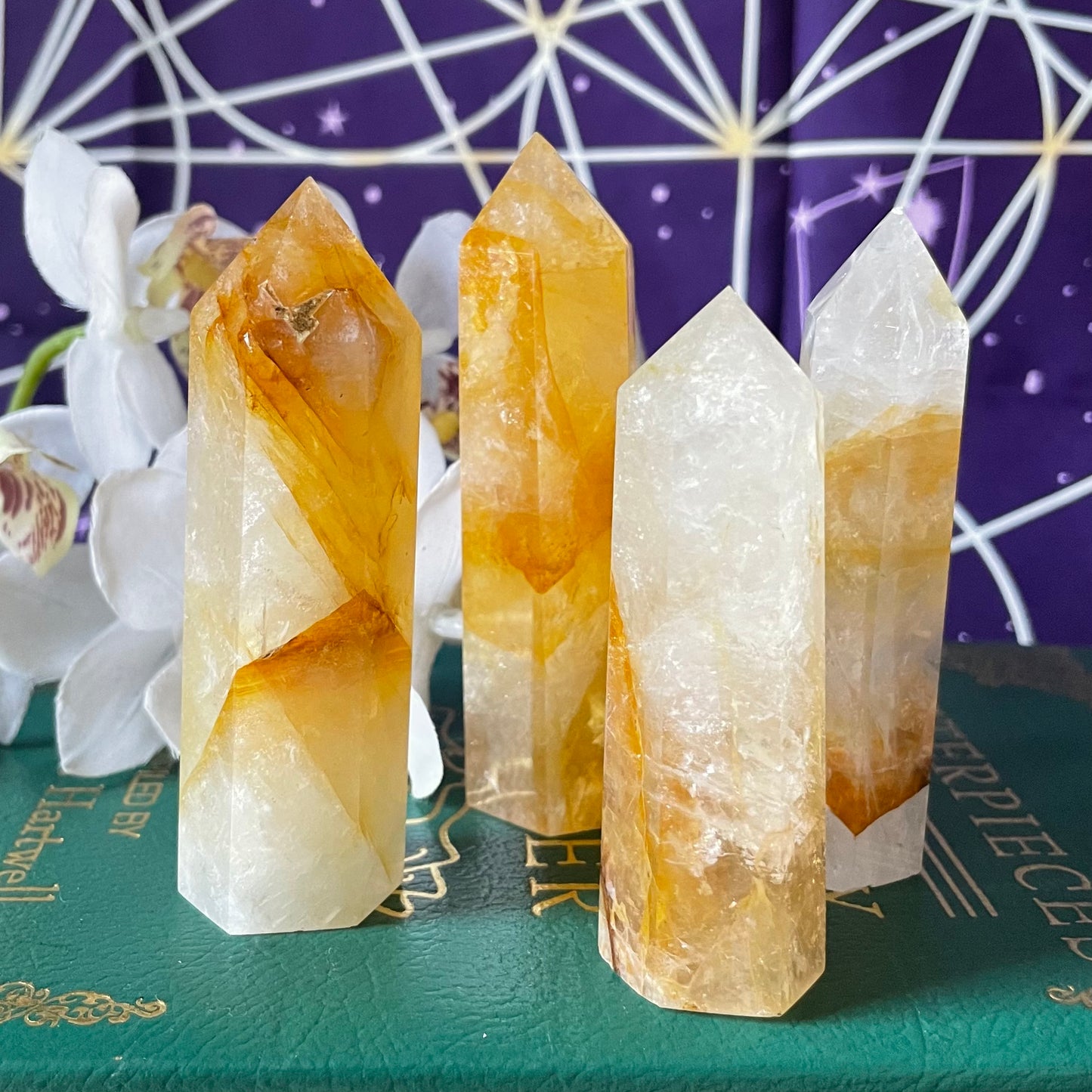 Golden Healer Quartz Tower