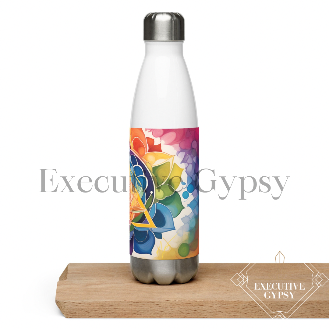 Sacred Geometry Stainless Steel Water Bottle