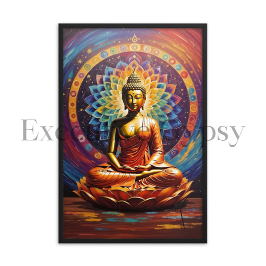 Mandala Buddha Framed Artwork