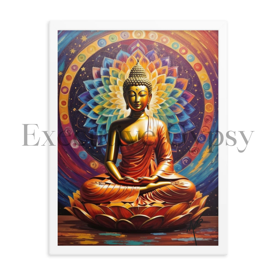 Mandala Buddha Framed Artwork