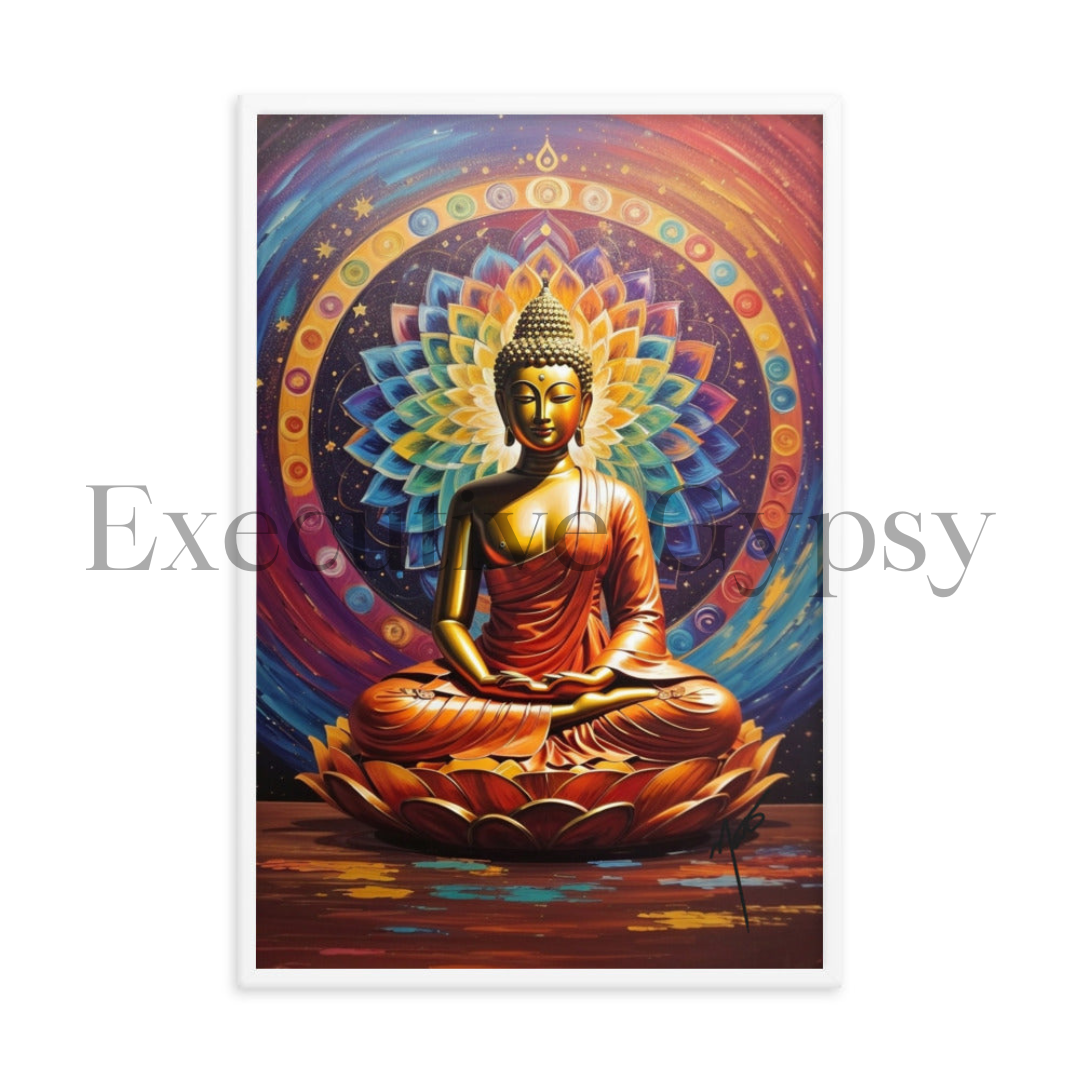 Mandala Buddha Framed Artwork