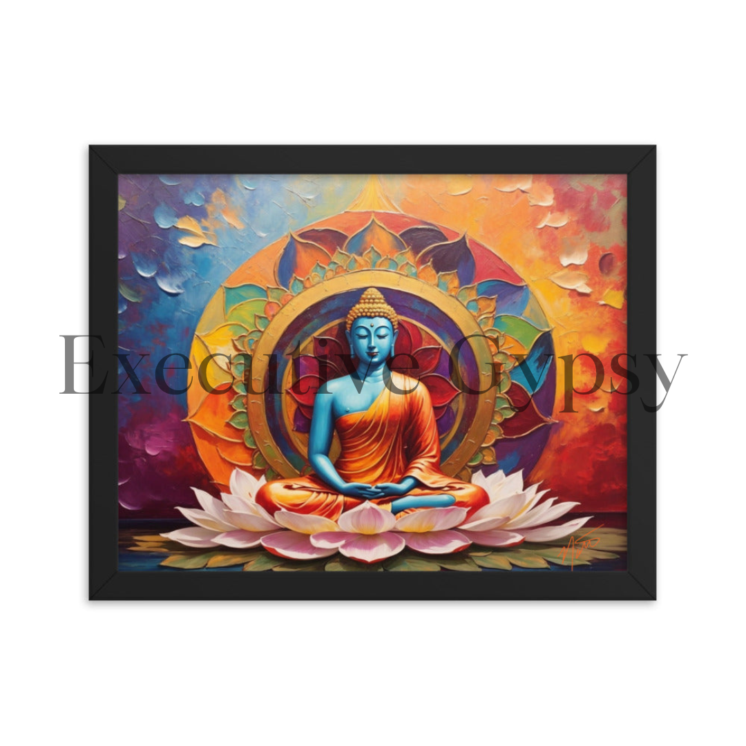 Lotus Buddha Framed Artwork