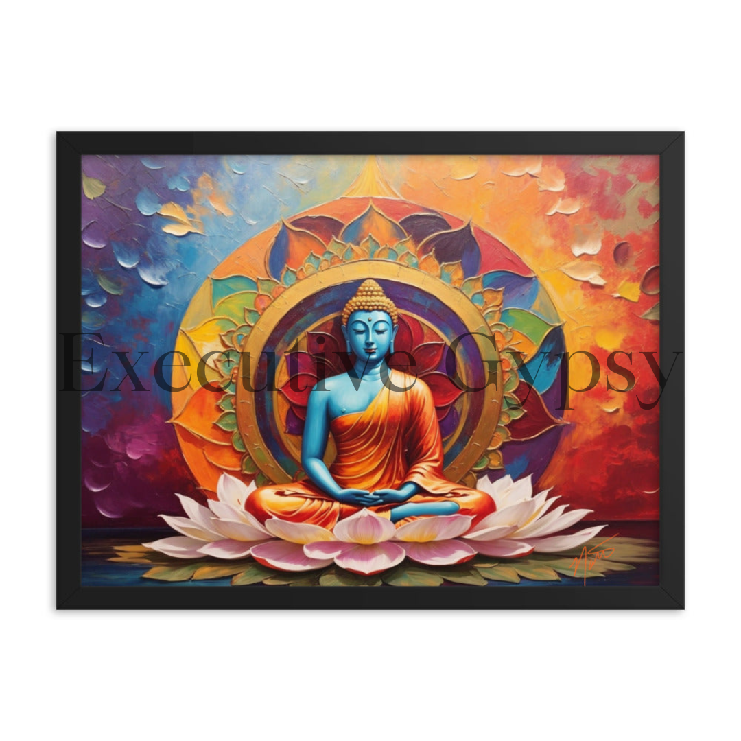 Lotus Buddha Framed Artwork