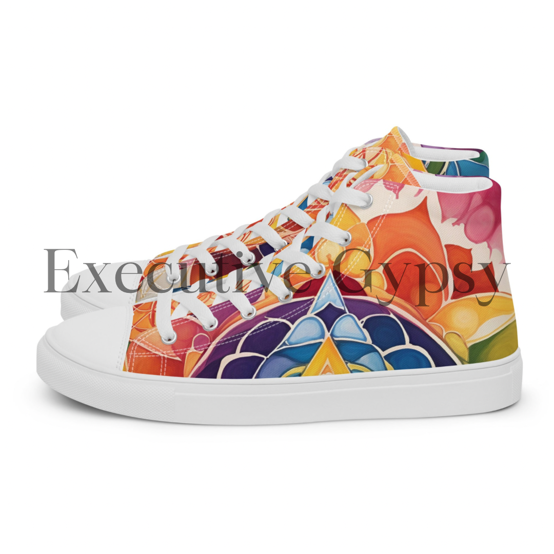 Women’s high top canvas shoes