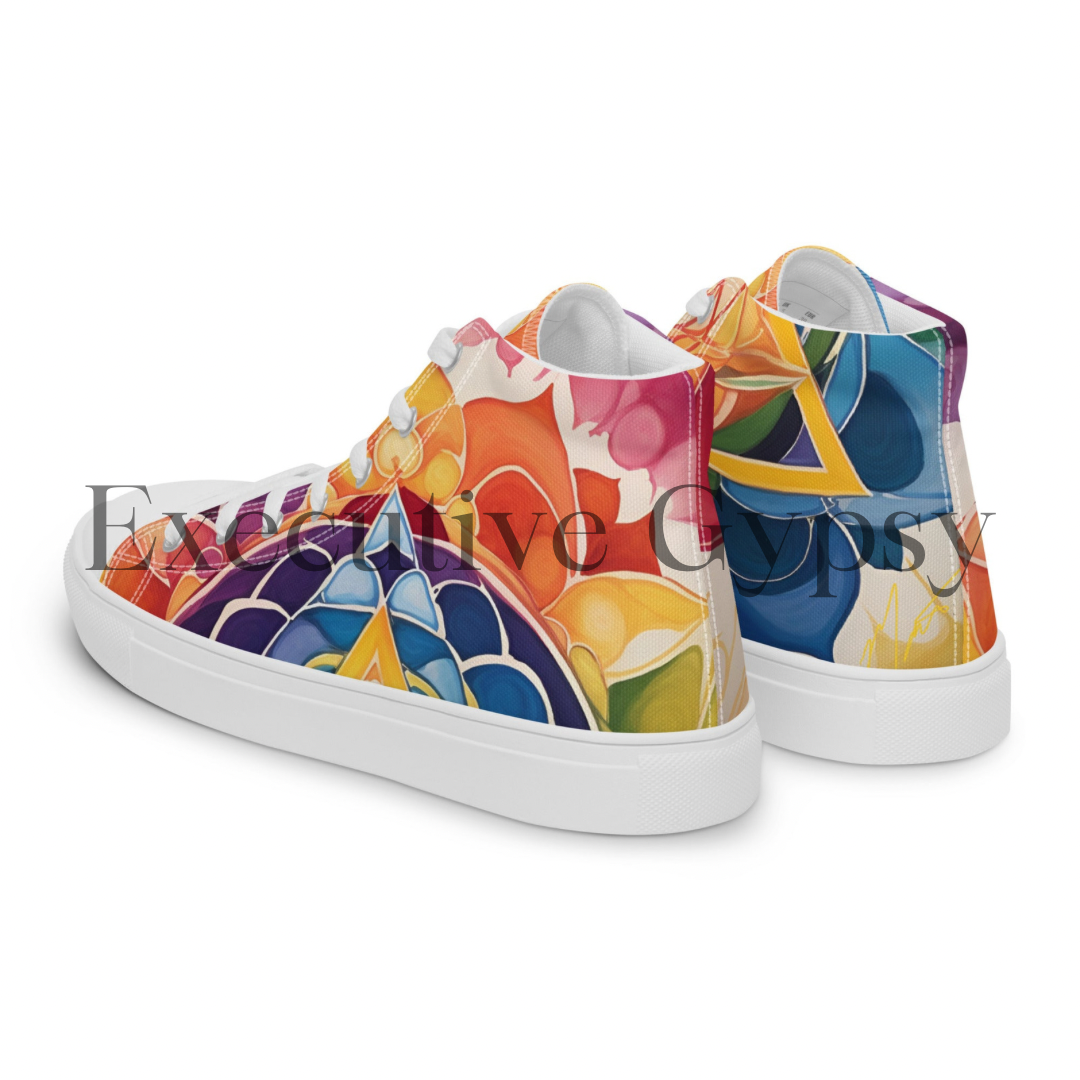 Women’s high top canvas shoes