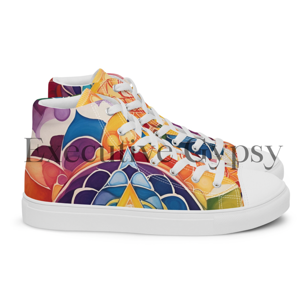 Women’s high top canvas shoes