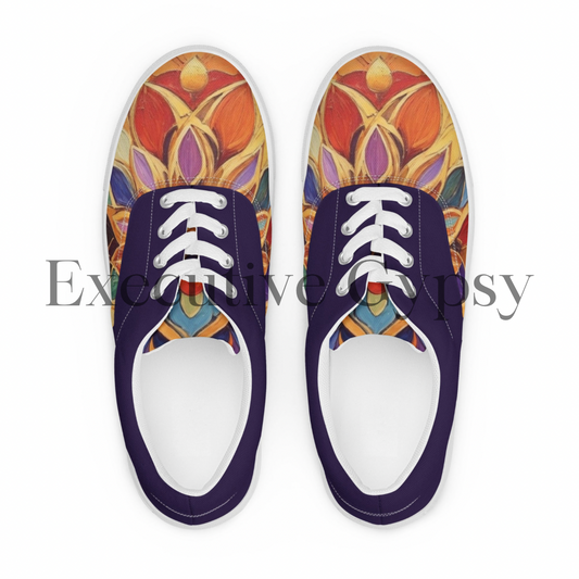 Women’s lace-up canvas shoes