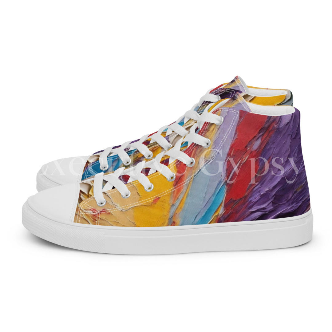 Men’s high top canvas shoes