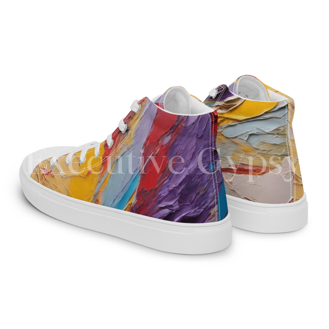 Men’s high top canvas shoes