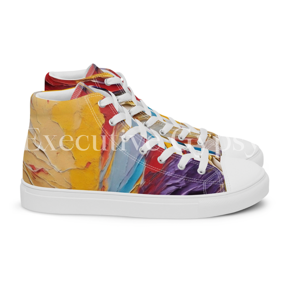 Men’s high top canvas shoes