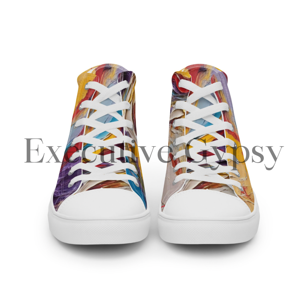 Men’s high top canvas shoes